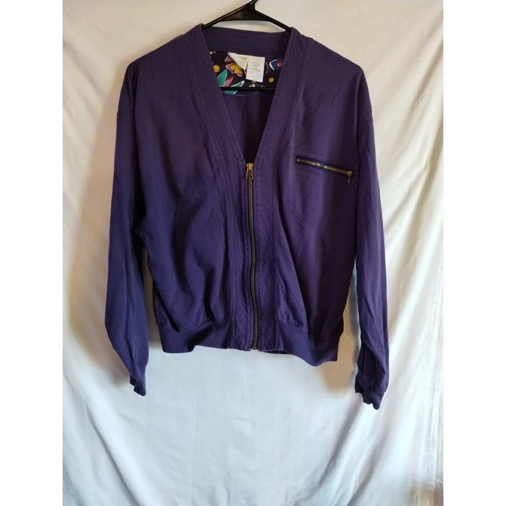 Vintage Nike Zip Up Navy Blue Women's Small